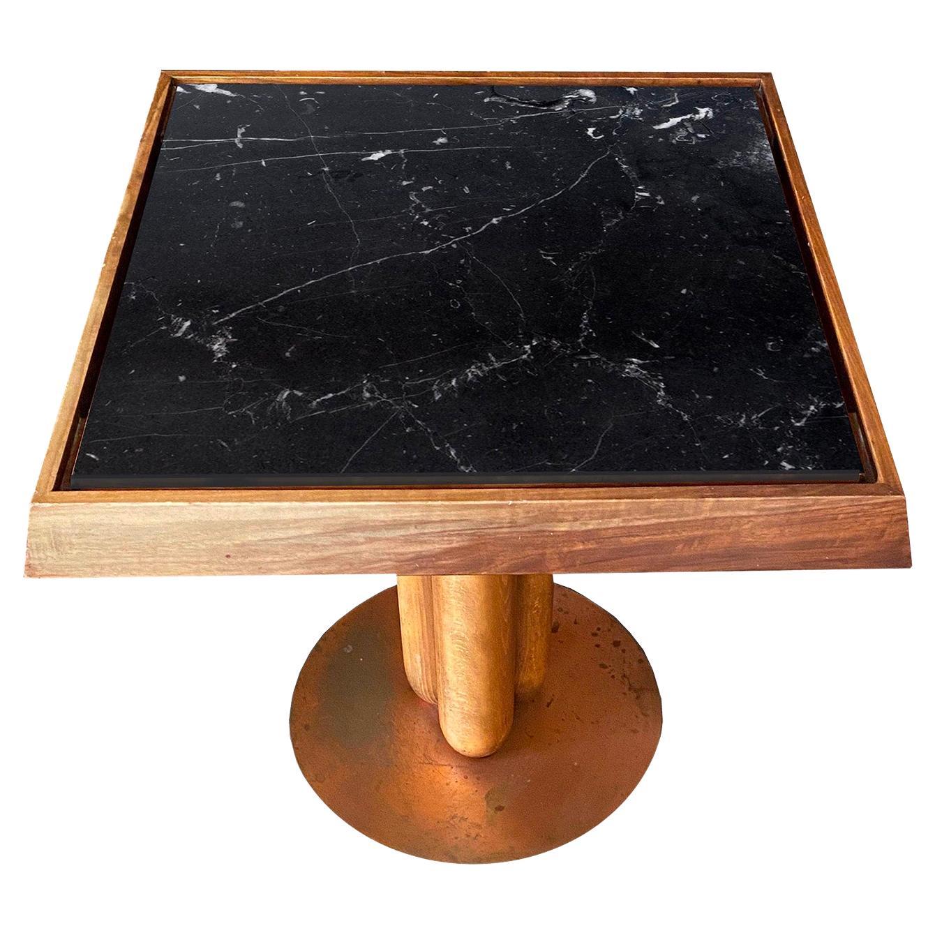 Appoggio Nero Marquinia Square Coffee Table By Ferdinando Meccani For Sale
