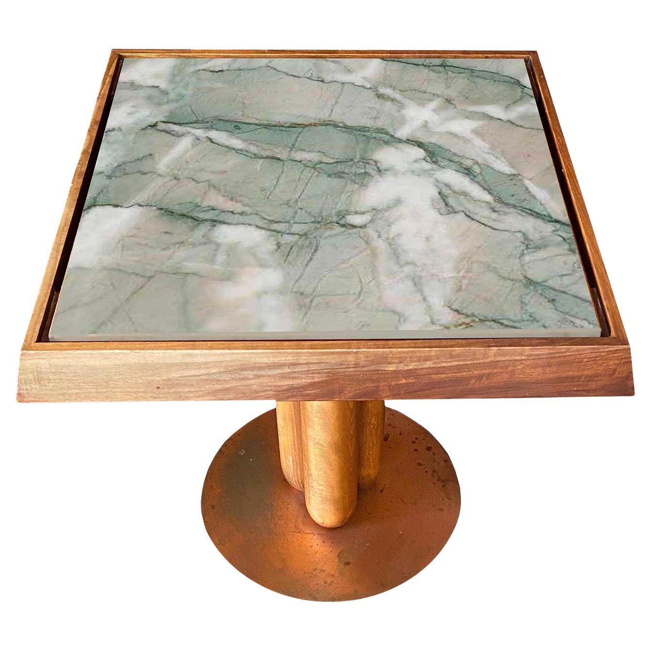 Appoggio Verde Mediterraneo Square Coffee Table By Ferdinando Meccani