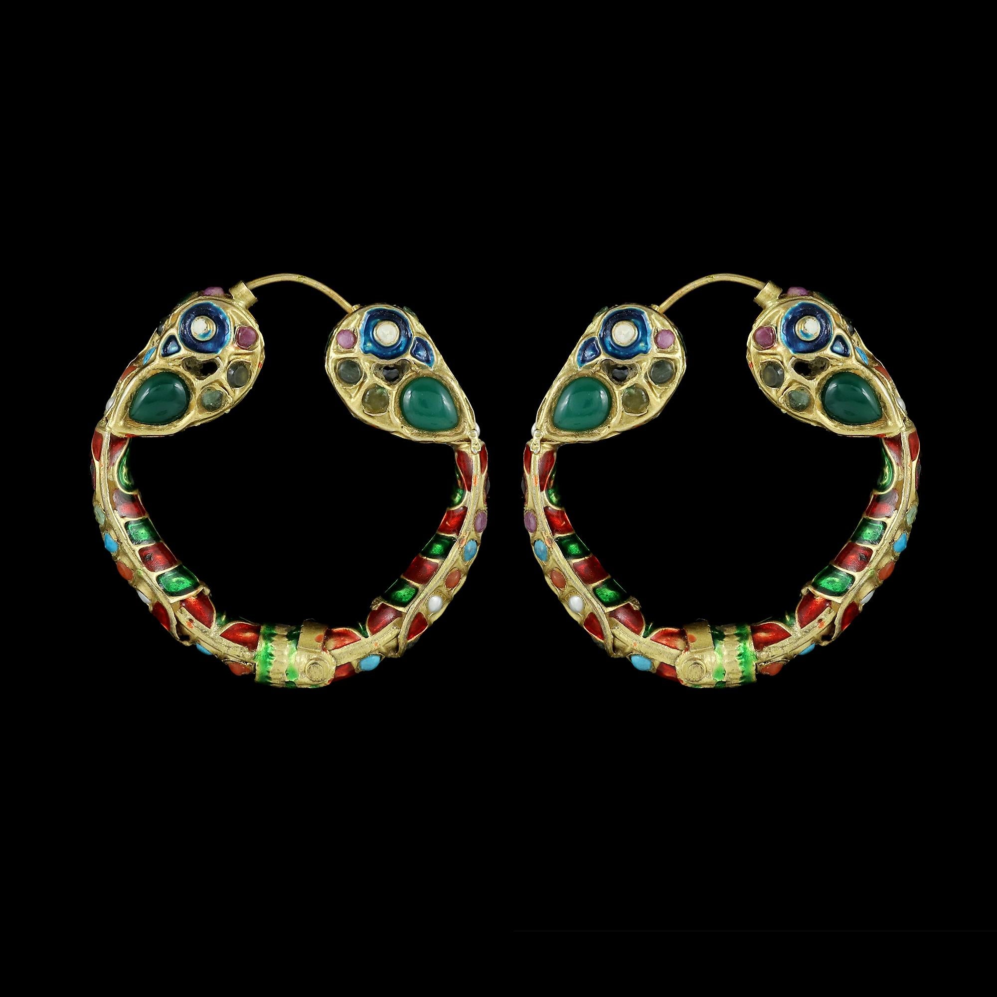 Ciondolo con gemme preziose Navratna in oro 14k con 58,5 carati di diamante in vendita 8