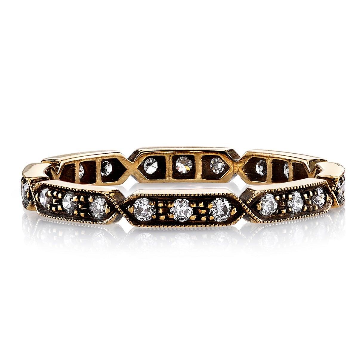 For Sale:  Handcrafted Carly Old European Cut Diamond Eternity Band by Single Stone 2