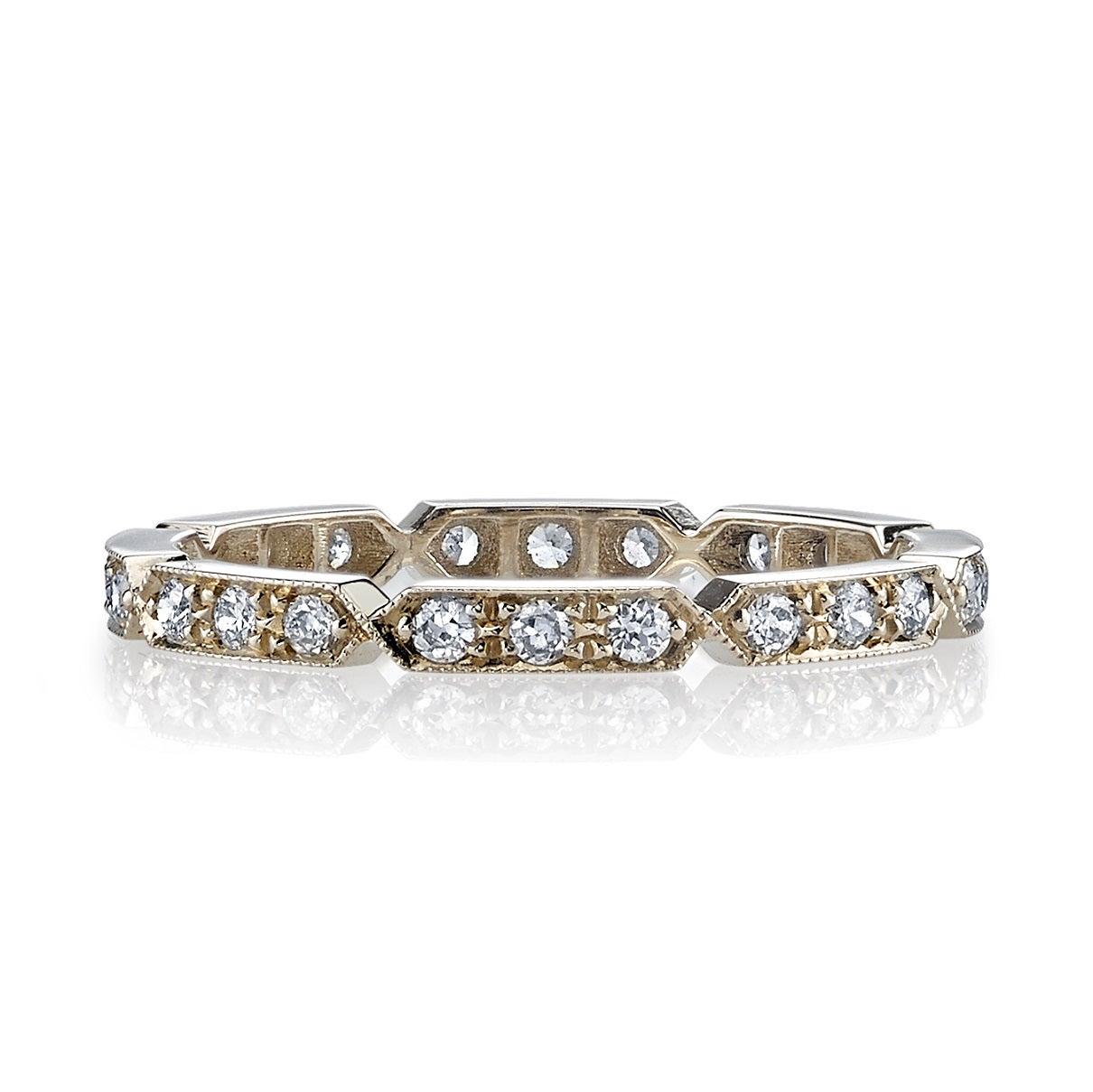 For Sale:  Handcrafted Carly Old European Cut Diamond Eternity Band by Single Stone 4
