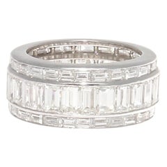 Approximately 8 Carat Diamond Platinum Eternity Ring