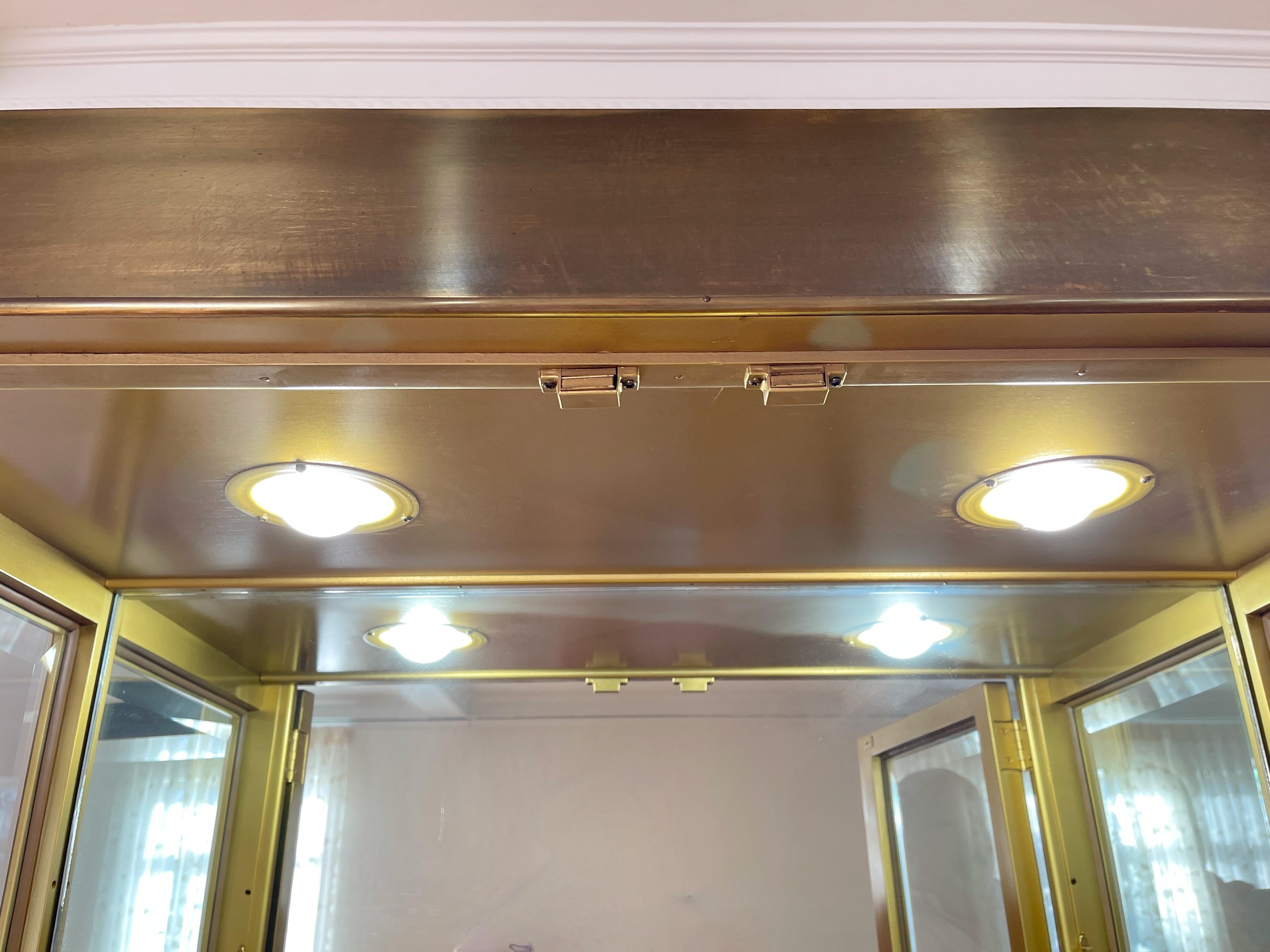 Miroir Ziggurat or abricot en vente 4