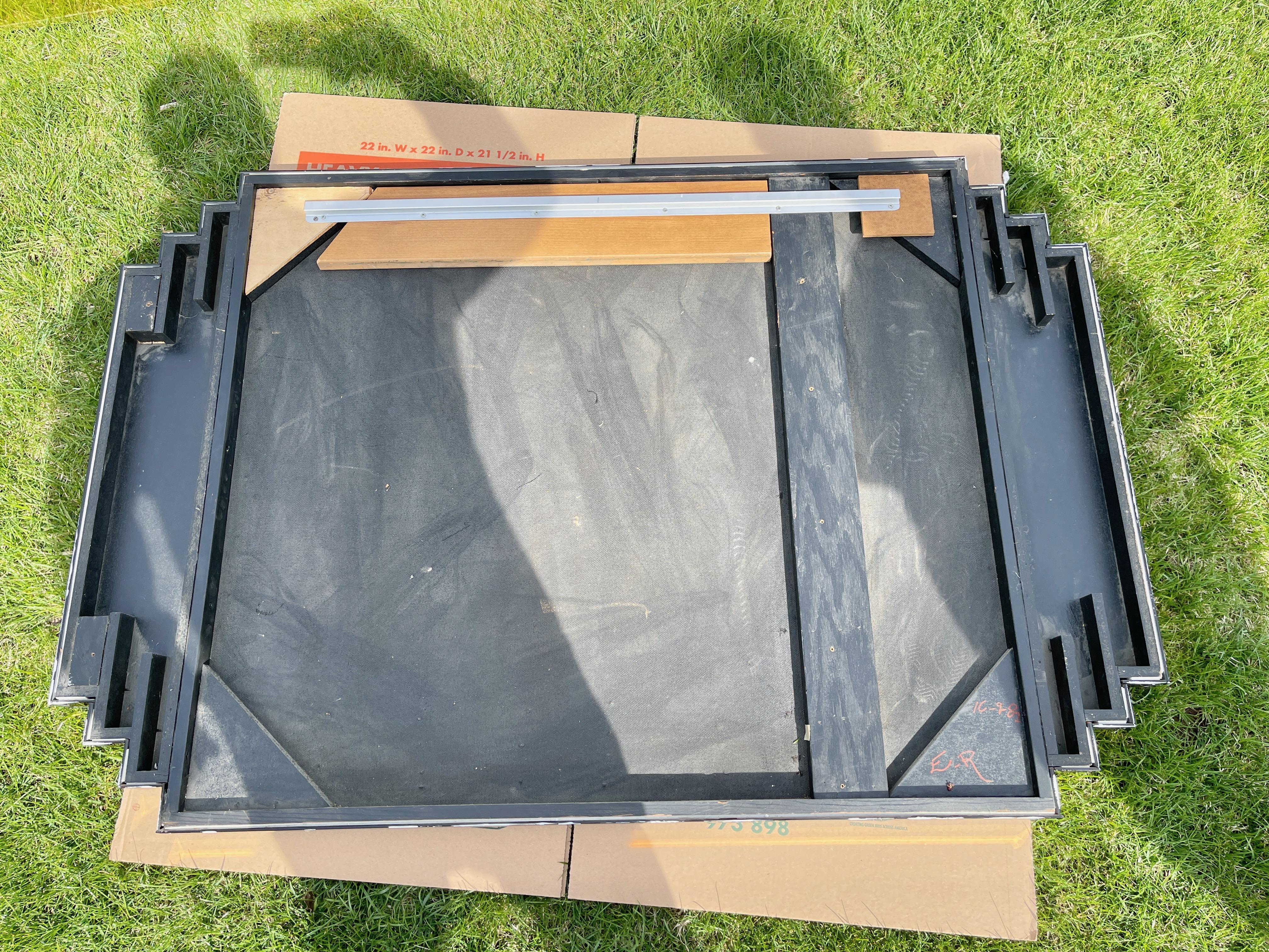 Miroir Ziggurat or abricot en vente 7
