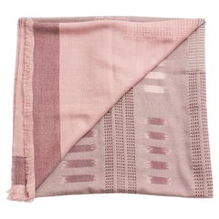 Apricot Hand Knotted Handloom Throw / Wrap in Merino