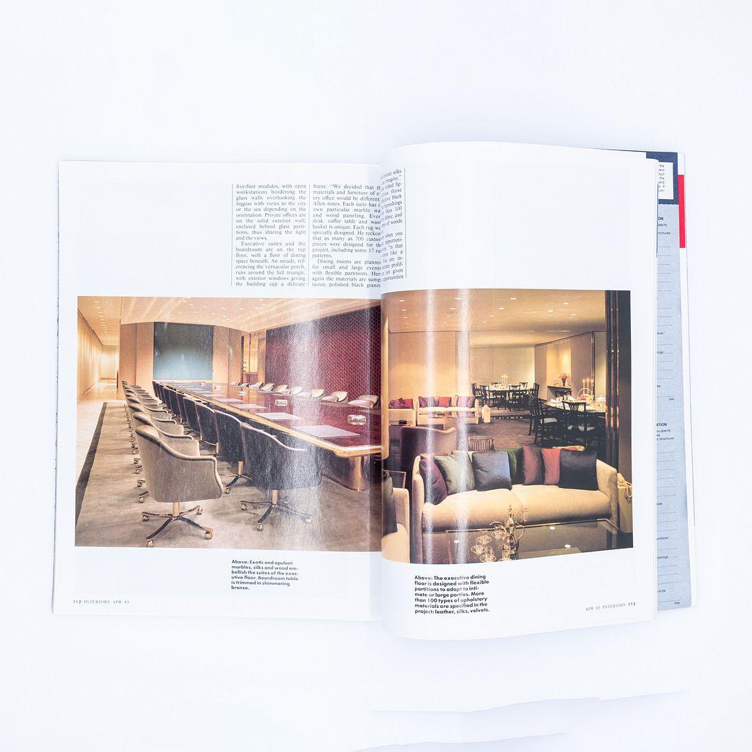 Magazine de Gordon Bunshaft ft., avril 1985 Tirelire commerciale nationale de Jeddah en vente 5