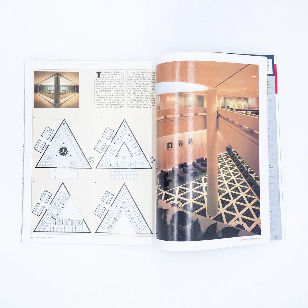Magazine de Gordon Bunshaft ft., avril 1985 Tirelire commerciale nationale de Jeddah en vente 1