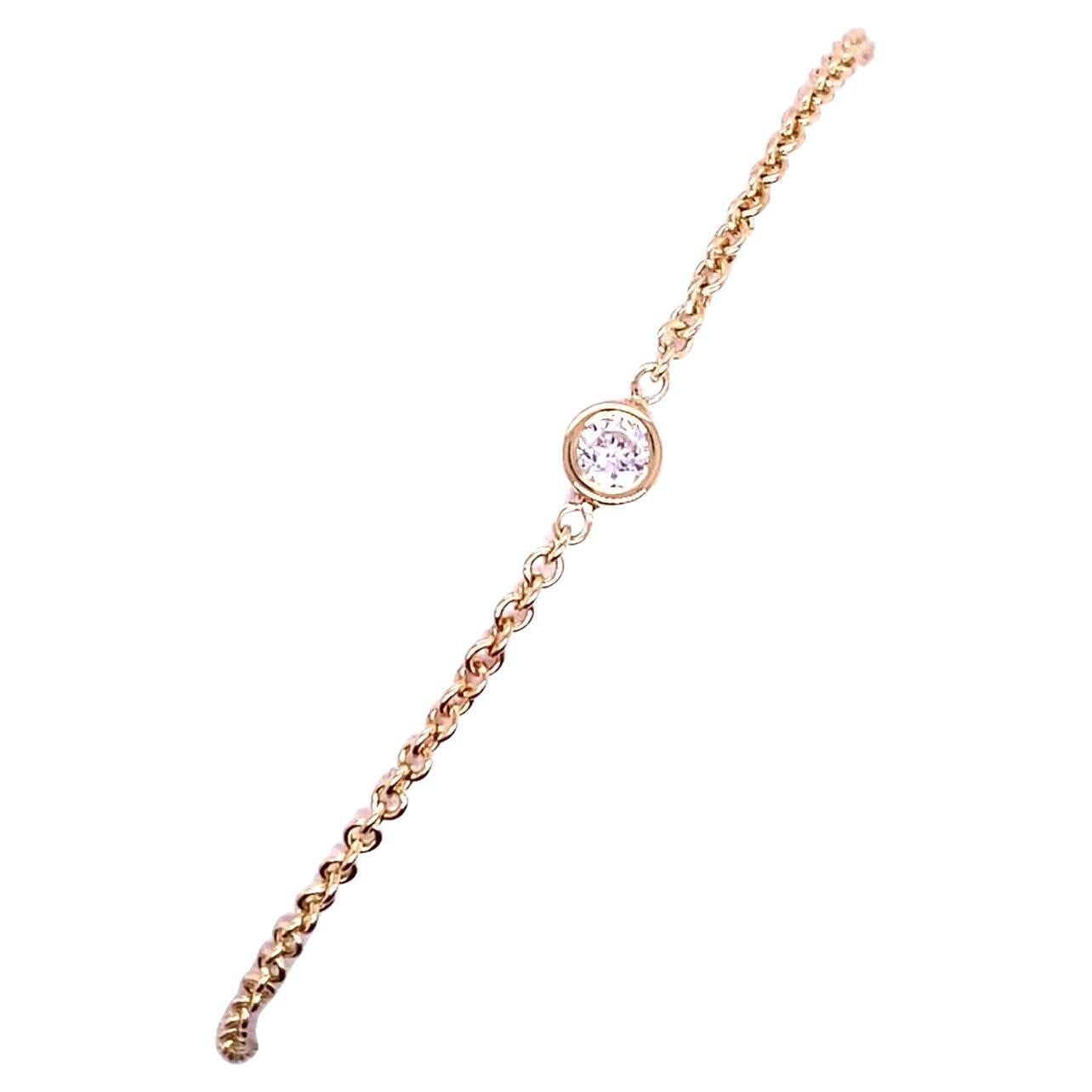 Crystal April Birthstone Charm Bracelet Murano Beads, Pandora Style Inspired