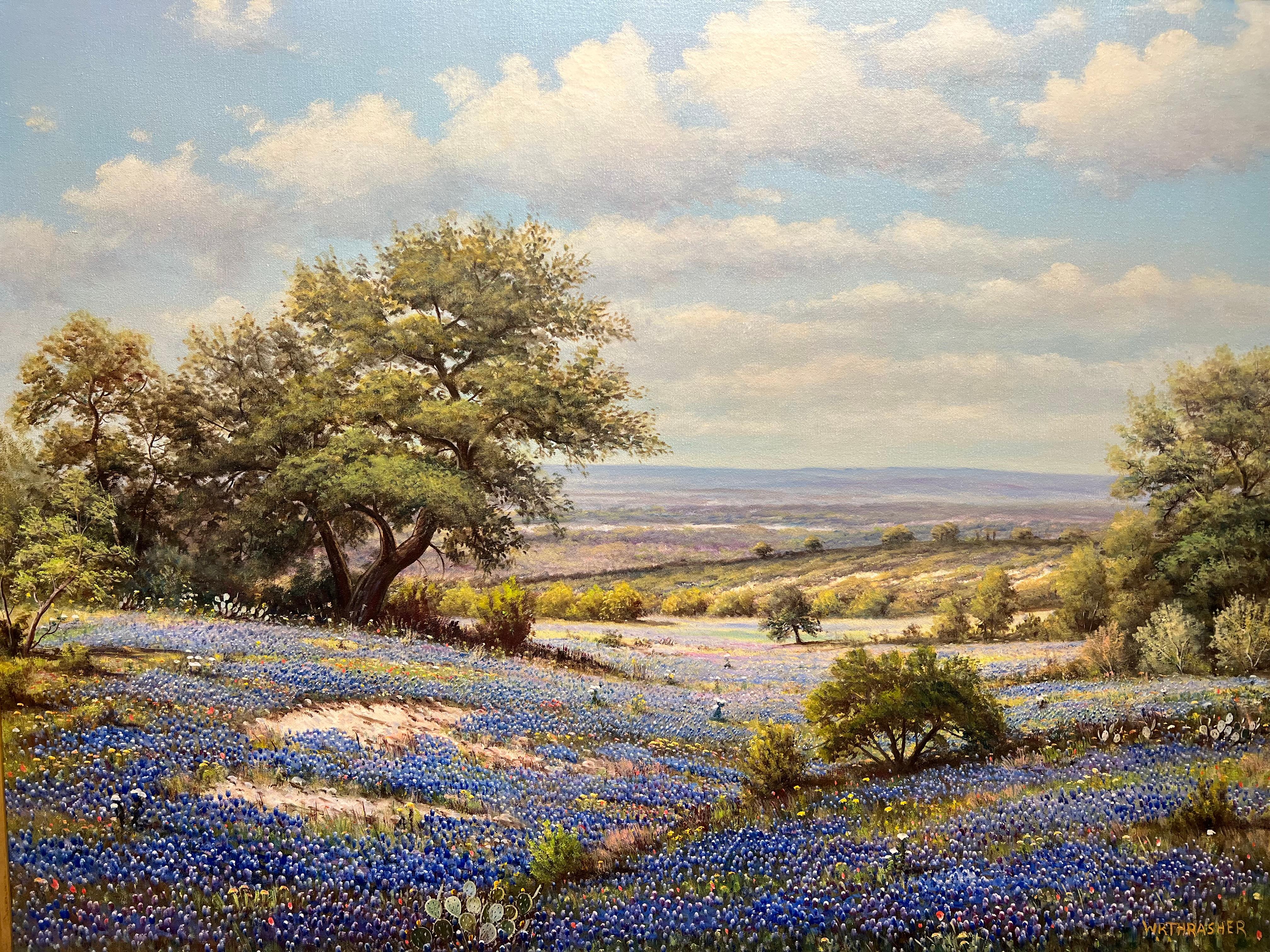 William Robert Tharsher (1908-1997)
William Robert Thrasher, nacido en 1908 en el condado de Lamar (Texas), fue un artista consagrado conocido por sus vívidas representaciones del paisaje, la fauna y las escenas agrícolas de Texas. Al crecer en una