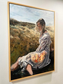 "Irreparable Damages" by April Dawes, 2021, Oil on Birch Panel; 50.25" x 37"
