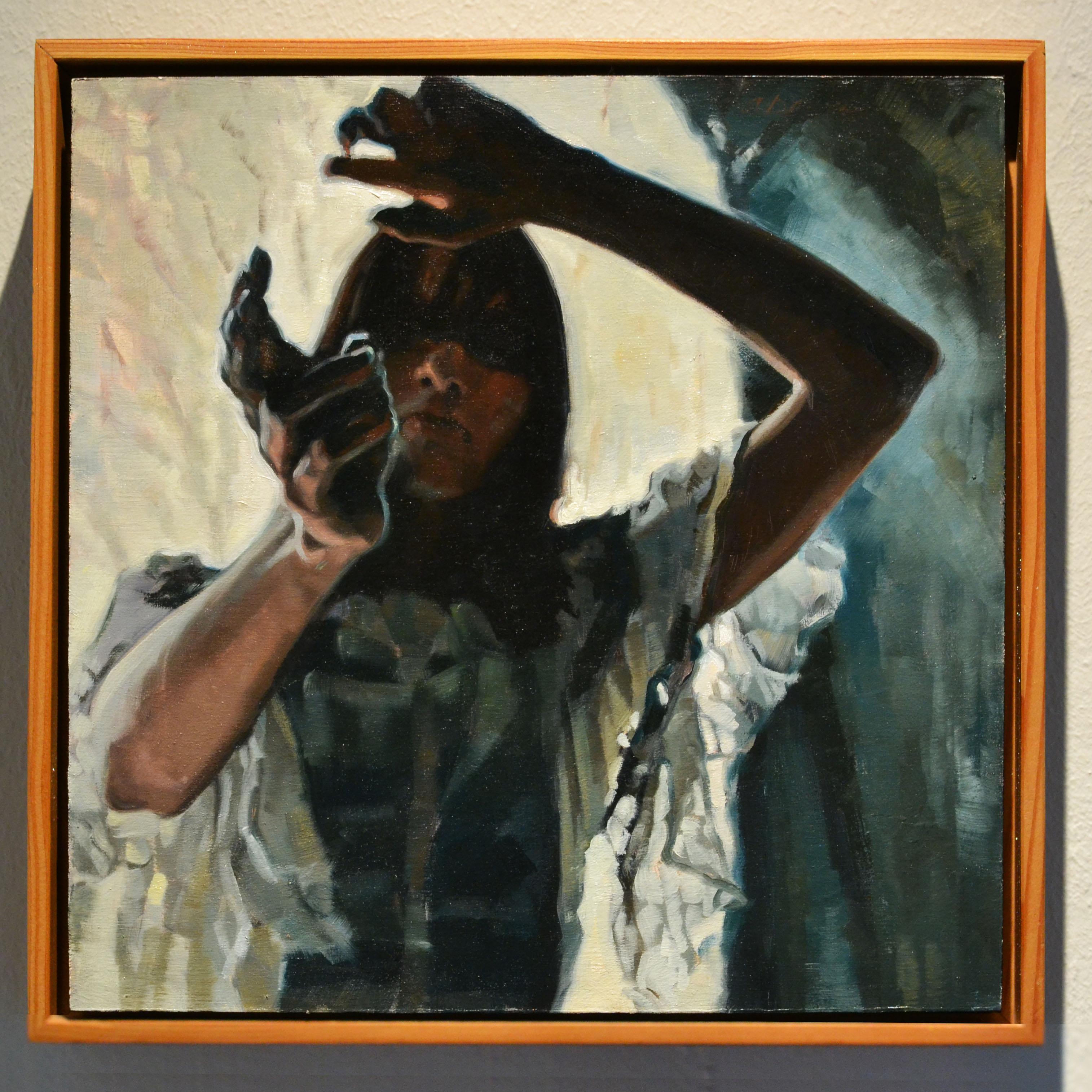 'Paramount Alchemy' by April Dawes, Oil on Birch Panel Painting For Sale 3