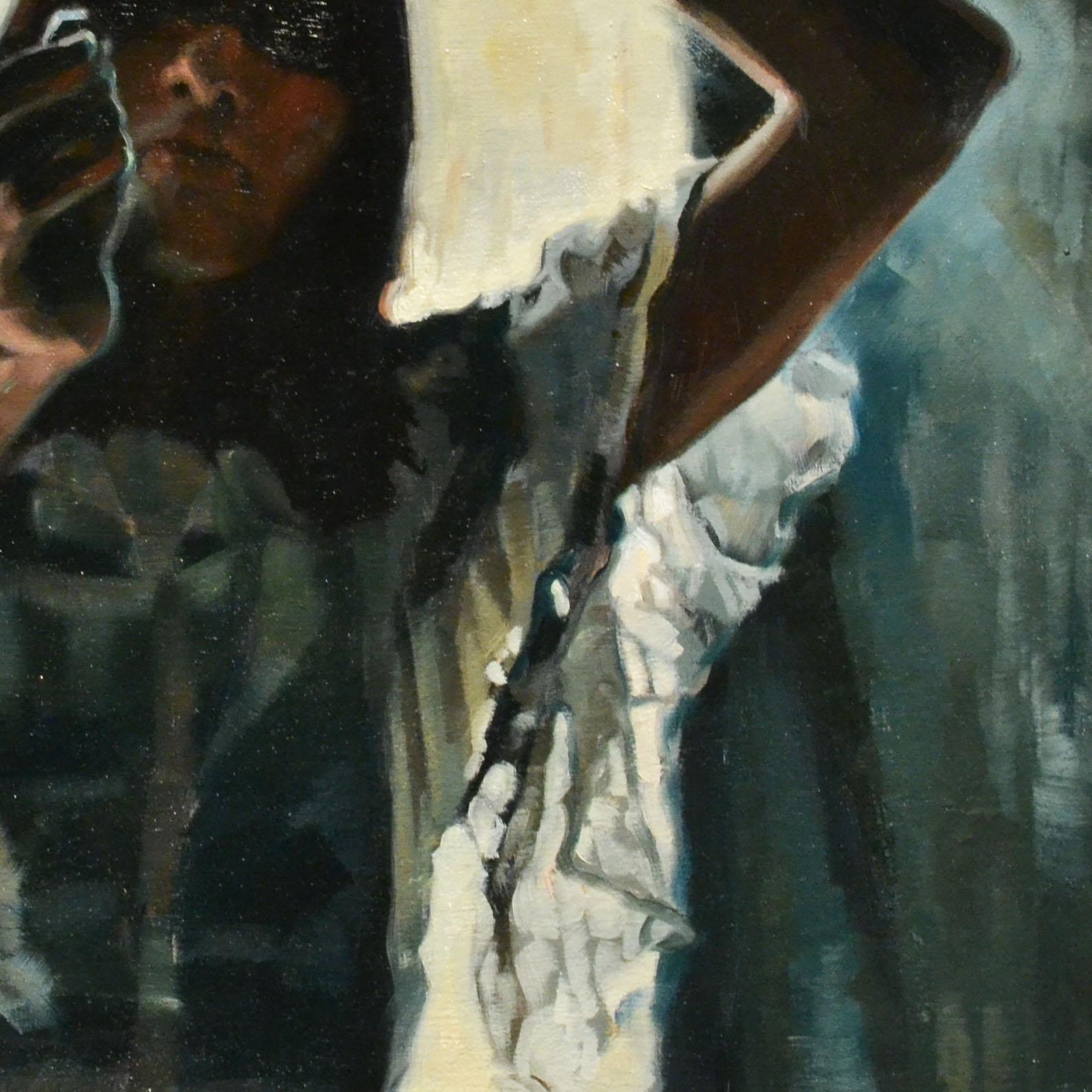 'Paramount Alchemy' by April Dawes, Oil on Birch Panel Painting For Sale 6