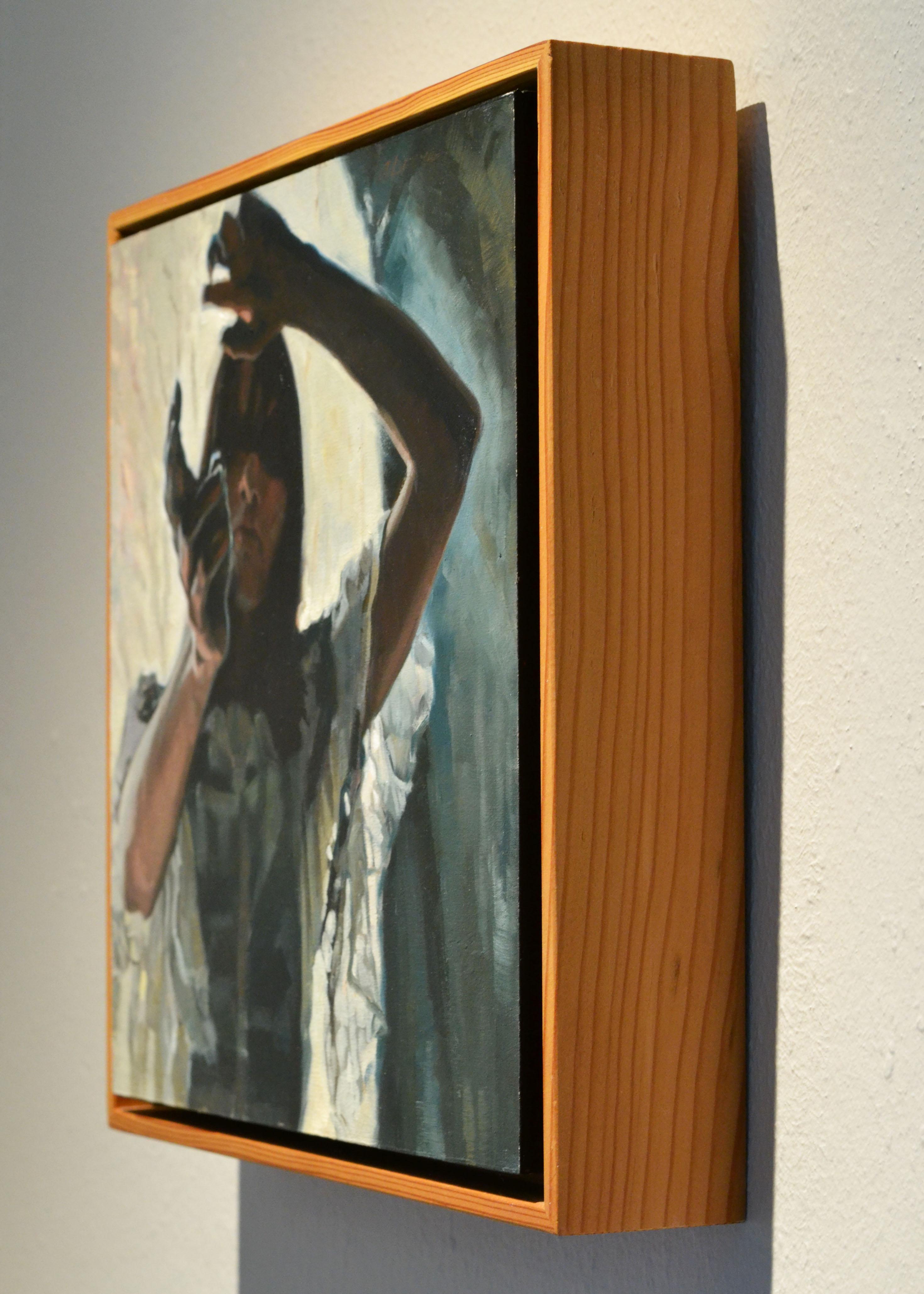 'Paramount Alchemy' by April Dawes, Oil on Birch Panel Painting For Sale 7