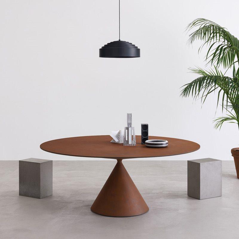 APRIL Desalto OUTDOOR OVAL Clay Table  Designed by Marc Krusin 5