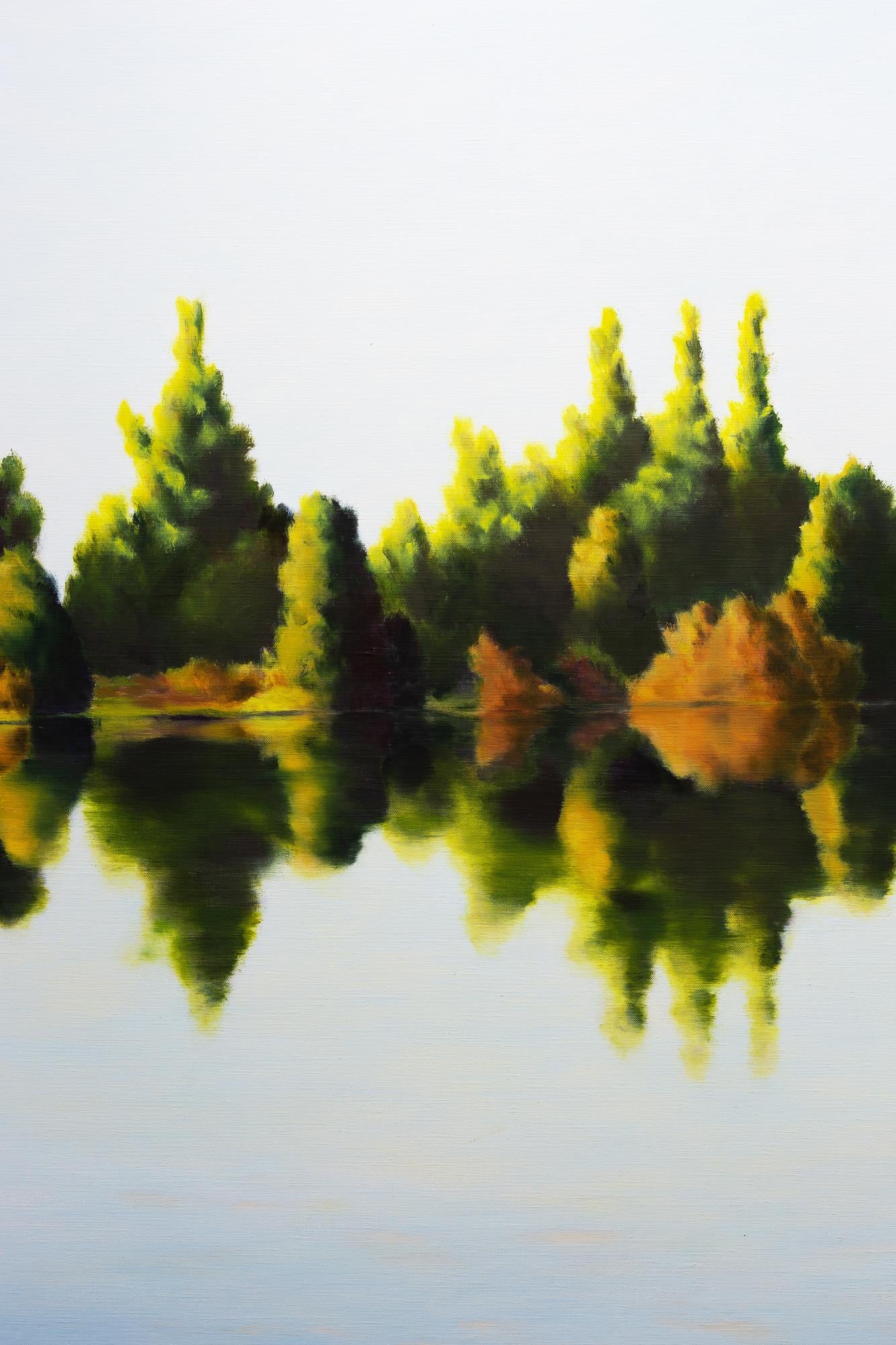 Corner Lake - Realist Painting by April Gornik