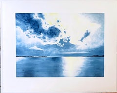 April Gornik - Tropical Drift, Color direct gravure with spit bite aquatint S/N