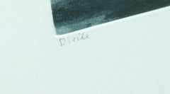 Divide black and white soft ground etching and aquatint by April Gornik