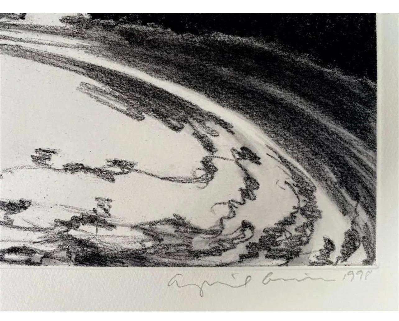 Grande gravure aquatinte d'une cascade et d'une scène de feuillage d'April Gornik, États-Unis moderne en vente 3