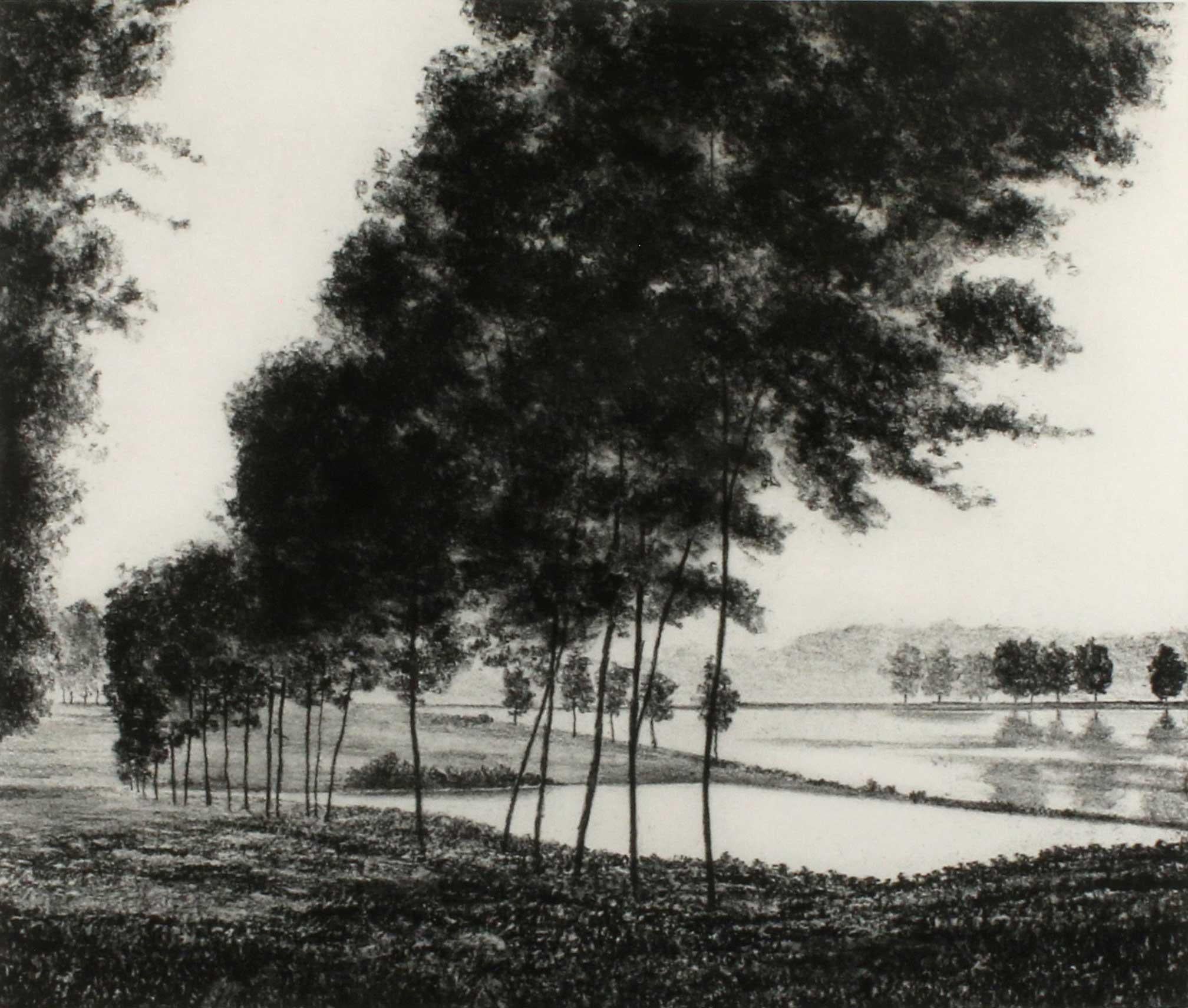 April Gornik Landscape Print - Loire (The Loire is longest river in France, in an area known for wine / cheese)