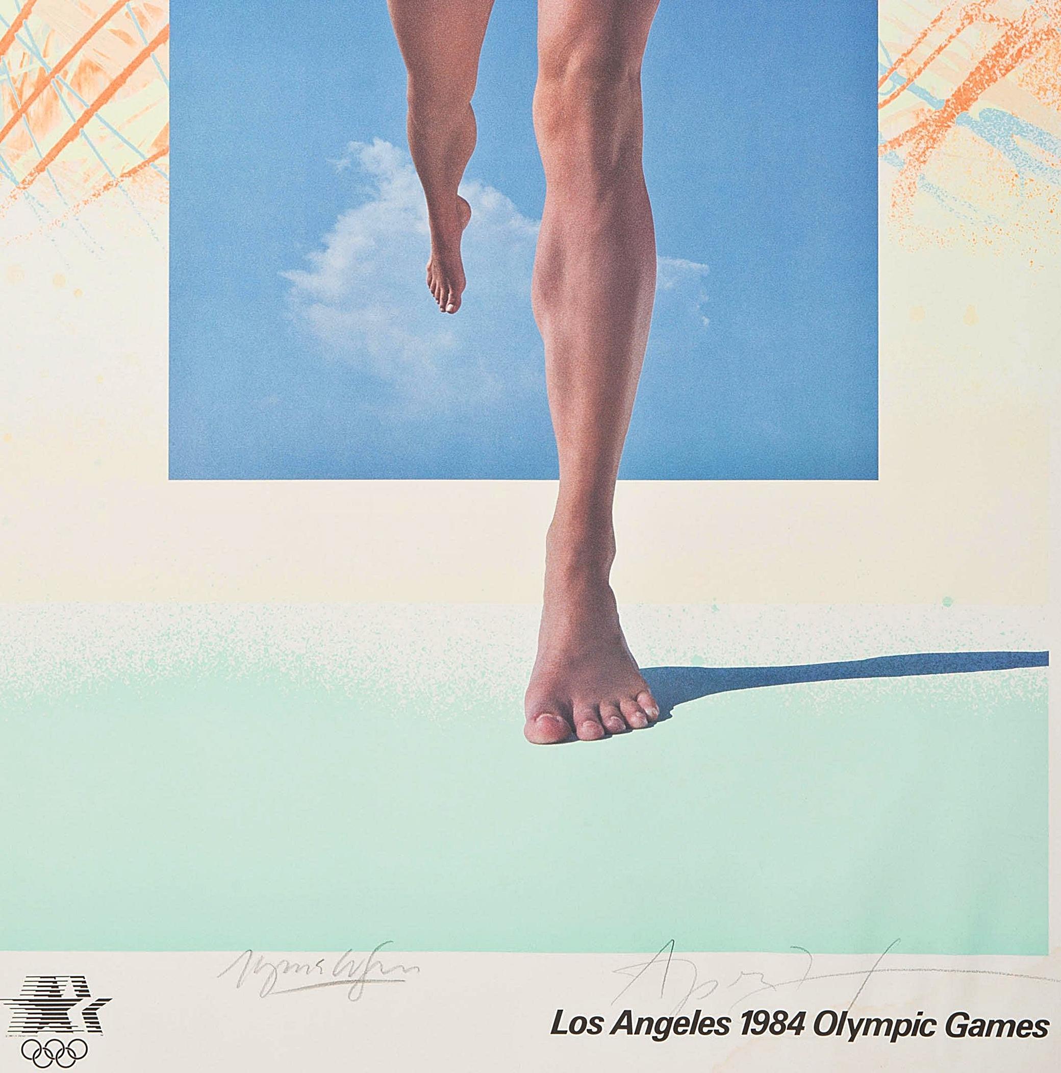  1984 Olympische Spiele Druck (Handsigniert von April Greiman und Jayme Odgers) im Angebot 3