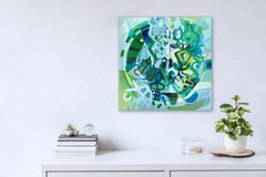 "Into the Forest, " Abstract Oil Painting