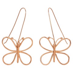 Boucles d'oreilles papillon April in Paris Designs en or vermeil 18 carats brilleront de mille feux de jour