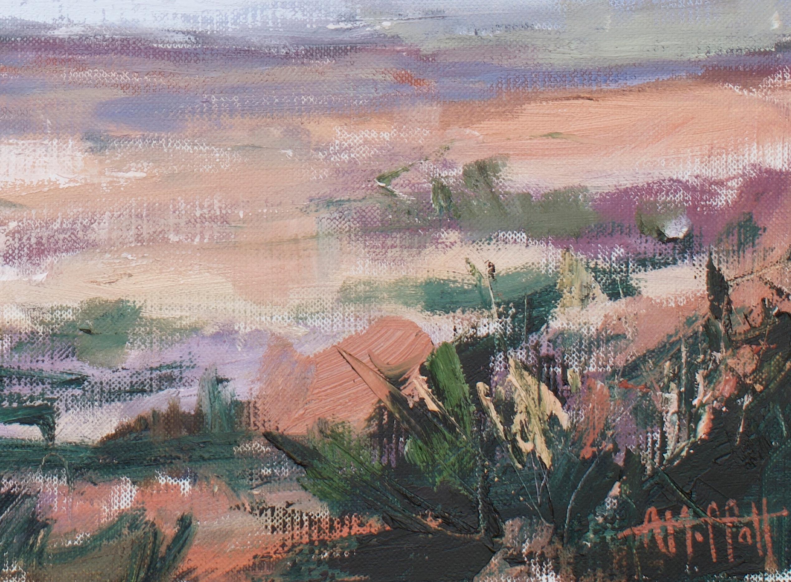 Desert Horizon I, originales zeitgenössisches impressionistisches Landschaftsgemälde
12