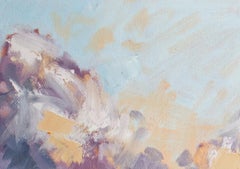 Evening Glow, Original Signed Contemporary Impressionist Landscape Oil Painting