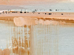 Deserto neutro I, Pittura acrilica astratta contemporanea originale di paesaggio