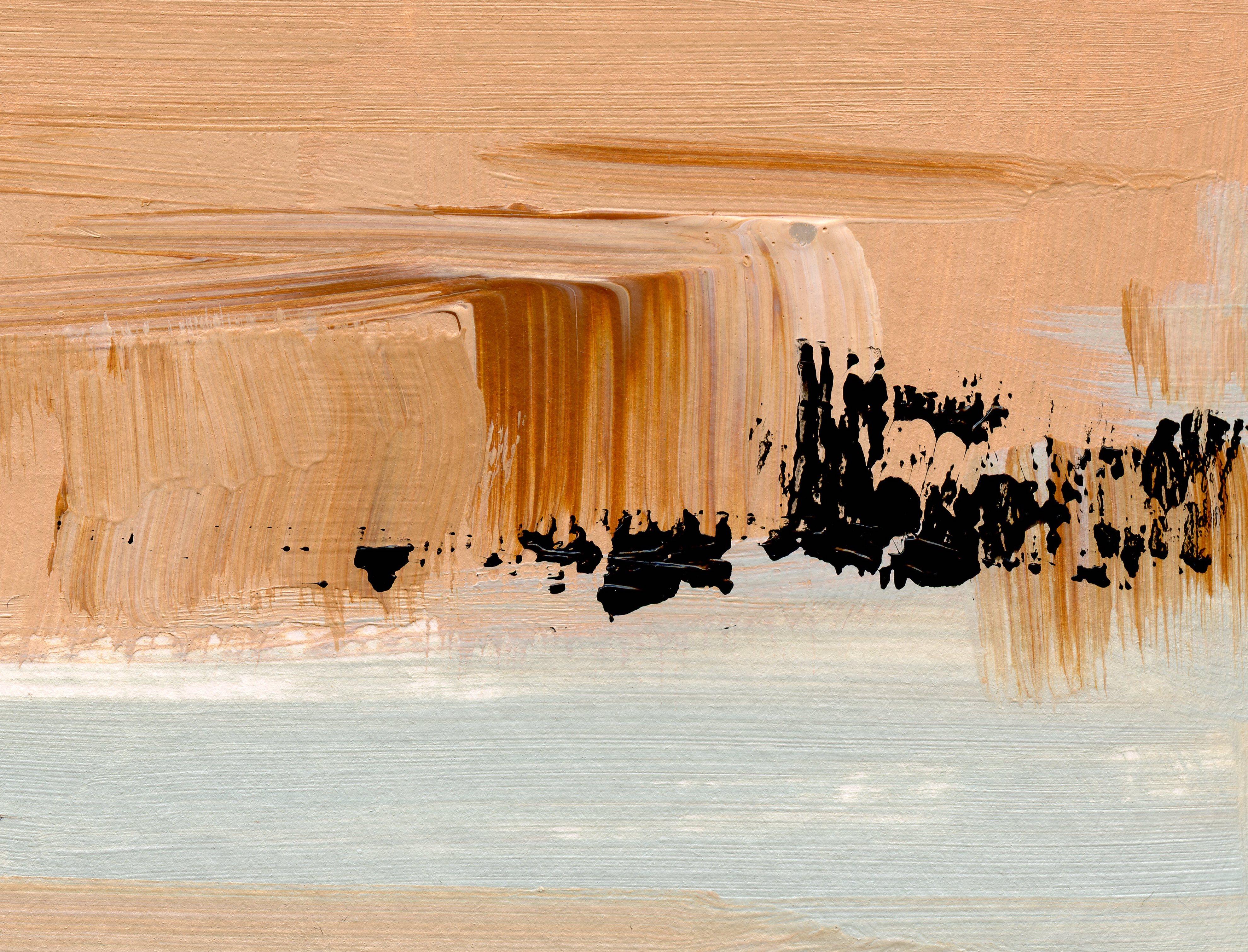 Desierto neutro I, pintura original de paisaje abstracto contemporáneo
12