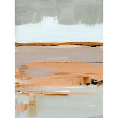 Neutral Desert I, Original Contemporary Abstract Landscape Acrylic Painting
