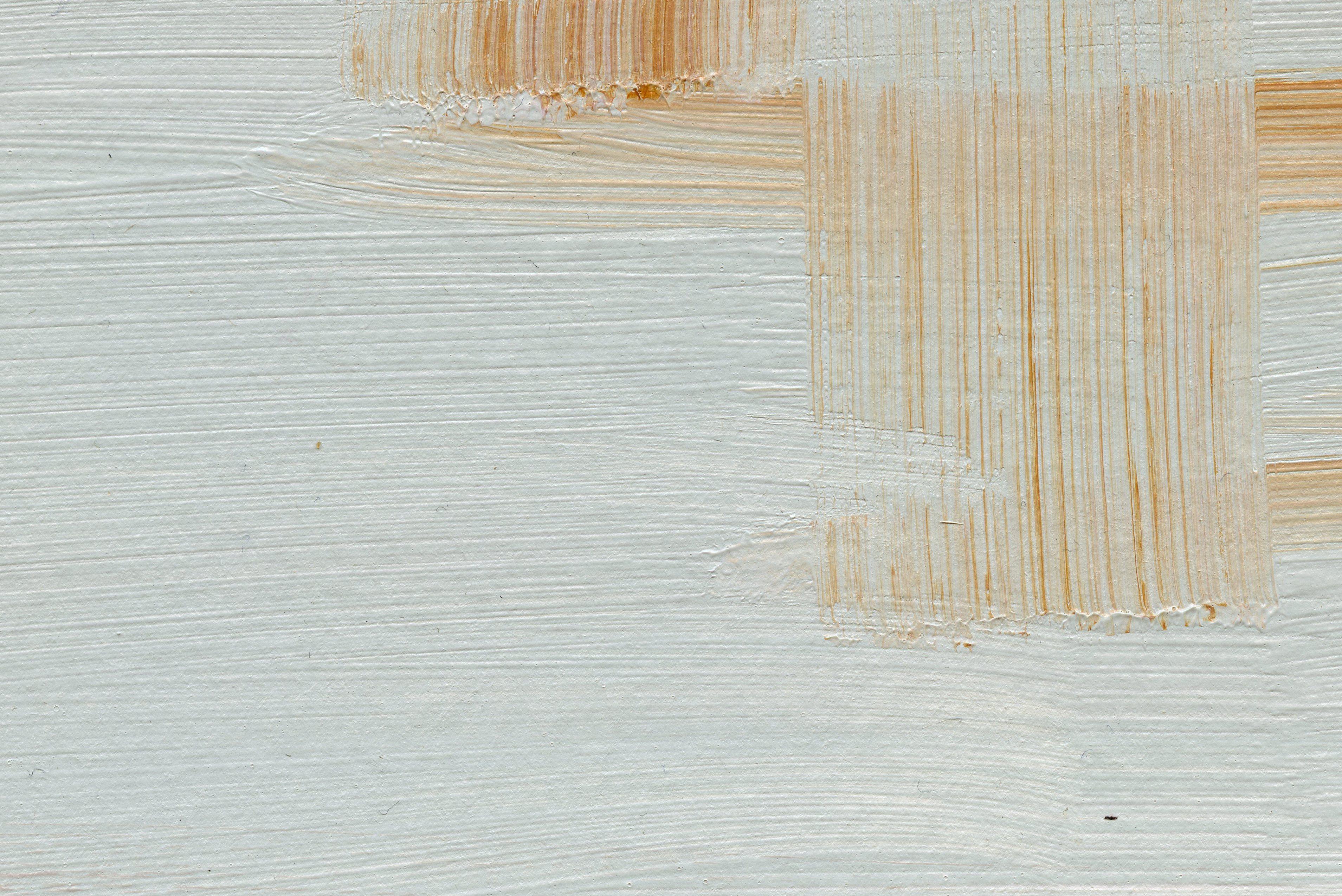 Neutrale Wüste II, Original zeitgenössische abstrakte Landschaft, Acrylgemälde (Beige), Abstract Painting, von April Moffatt