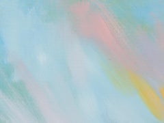 Nuvole a pastello sulla spiaggia di Folly, dipinto contemporaneo originale e firmato