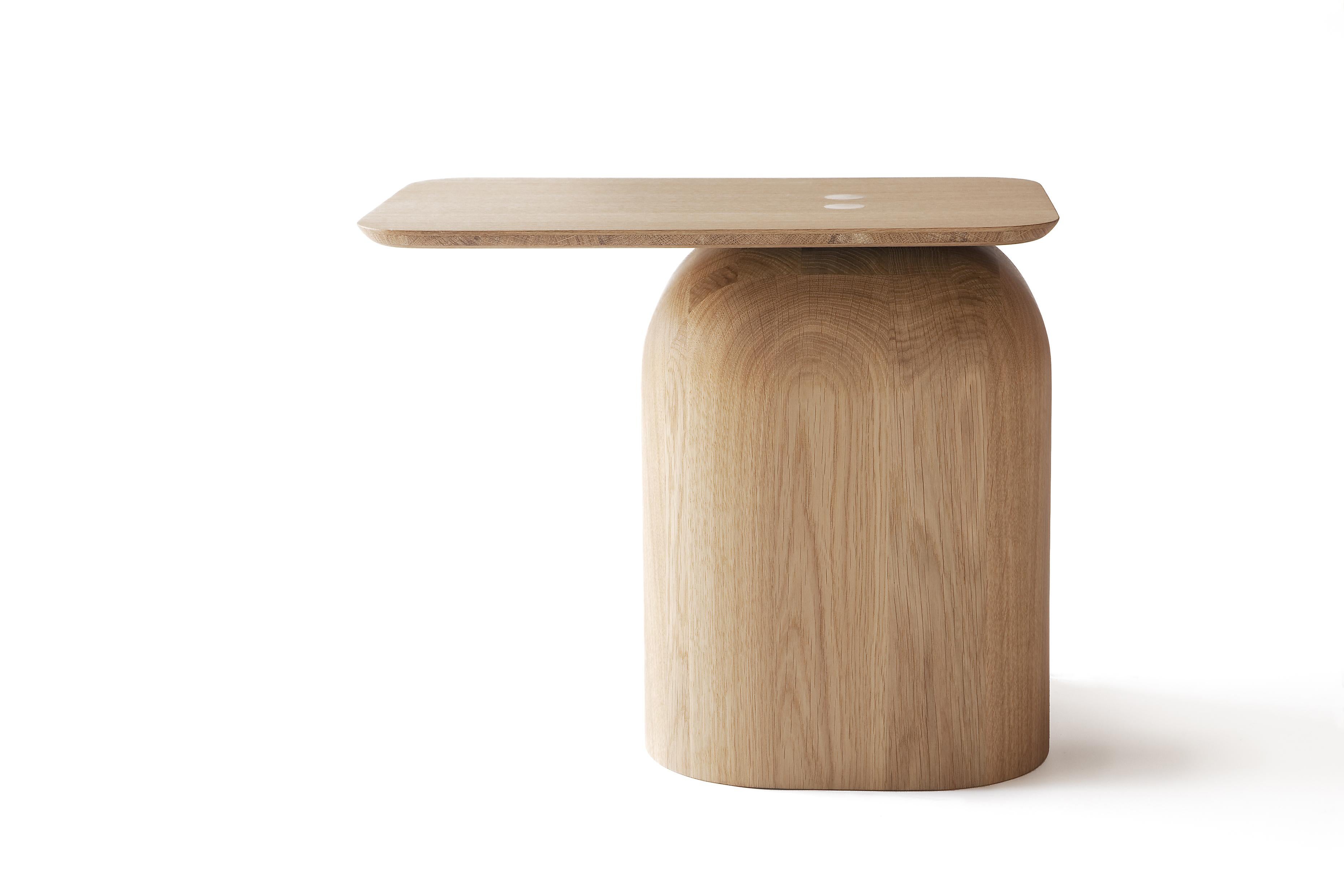The April table set was designed by Swiss designer Alfredo Häberli in 2012. The massive wooden base is harmoniously combined with the tabletop by traditional wooden joinery. 

The tables are made of different wood species: birch, ash, and oak.