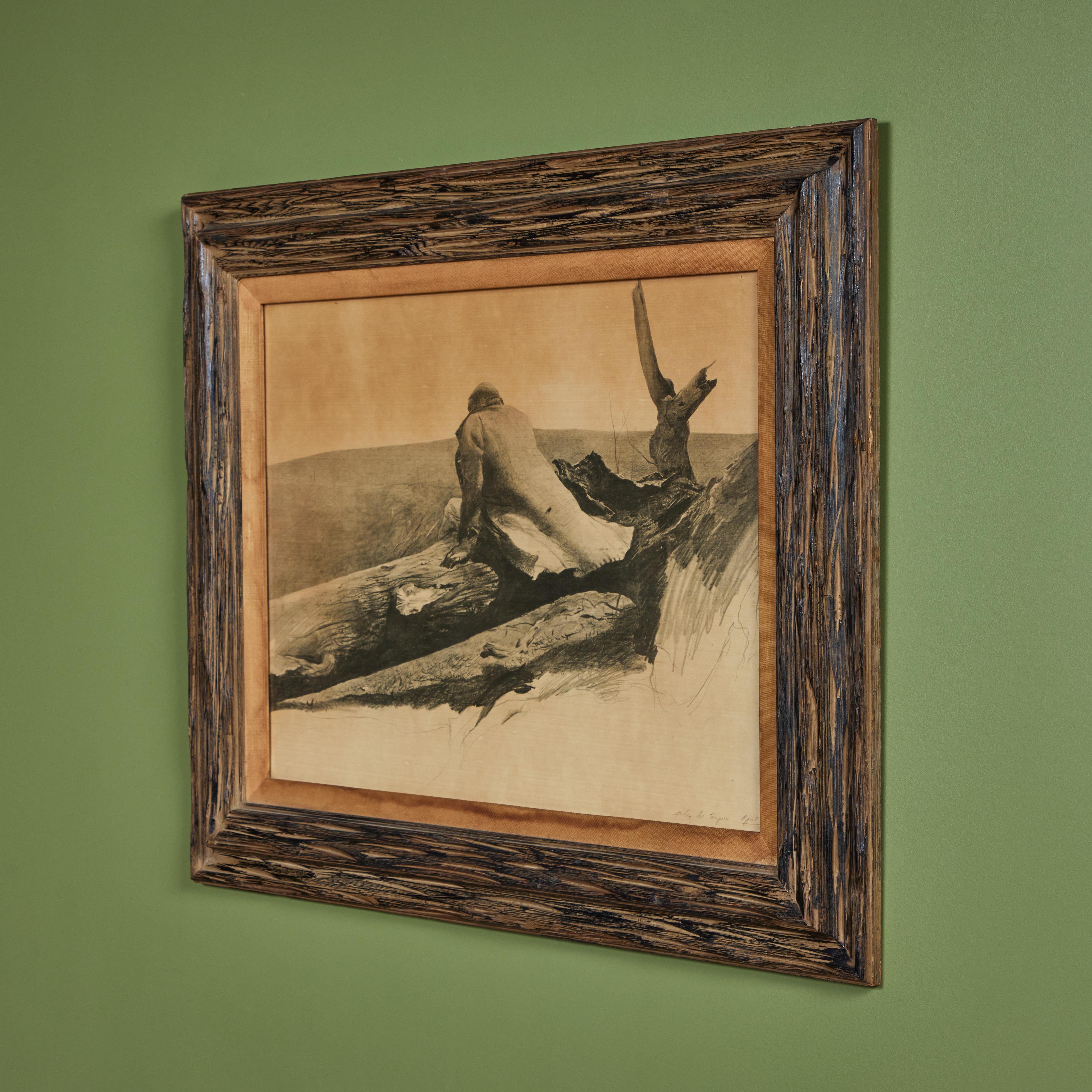 Mid-20th Century April Wind Lithograph by Andrew Wyeth