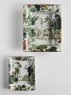 Apulia, Contemporary Porcelain Pocket Emptier, Two Sizes, by Vito Nesta