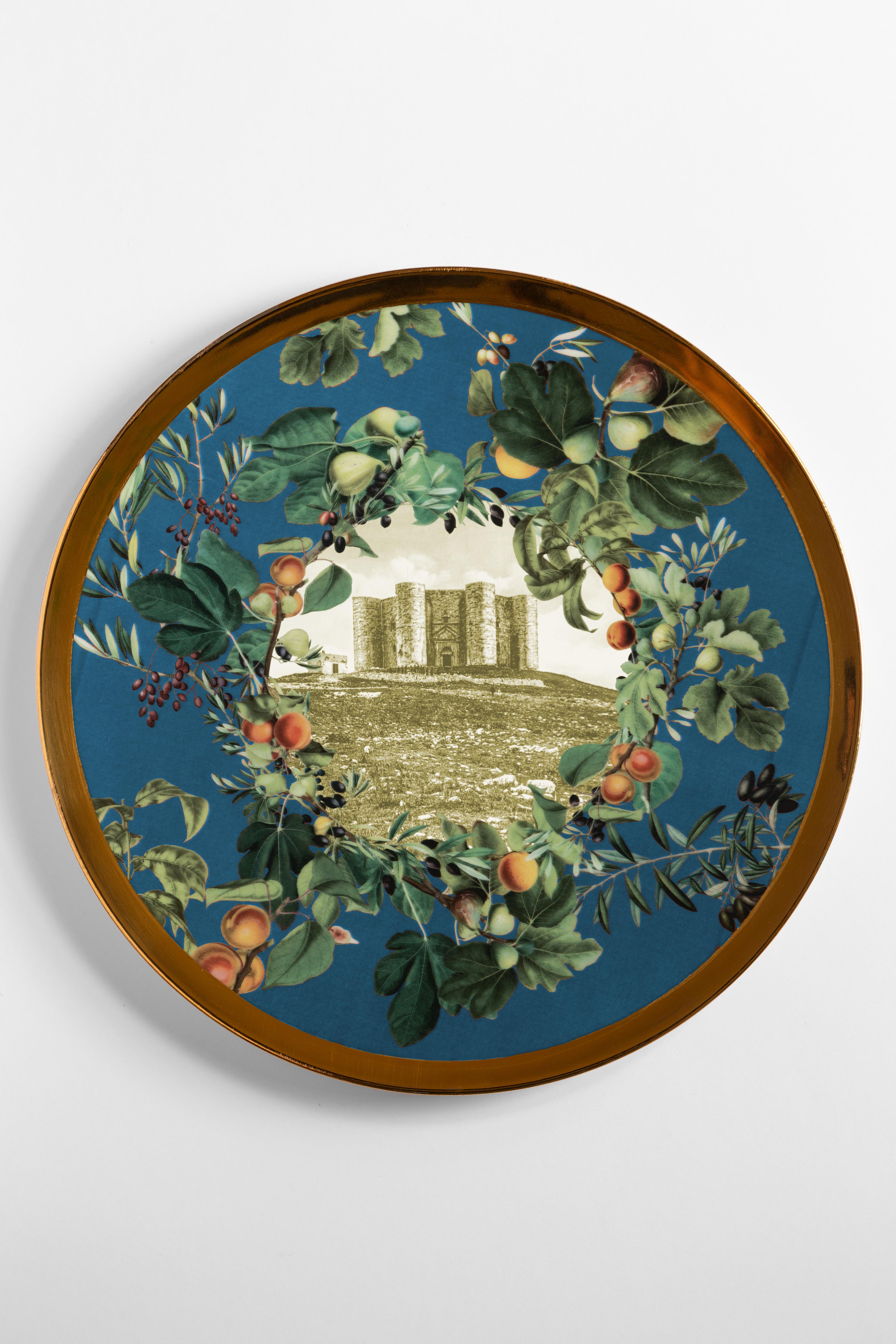 Apulia, Tres Platos de Porcelana Contemporáneos con Diseño Decorativo en Nuevo estado para la venta en Milano, Lombardia