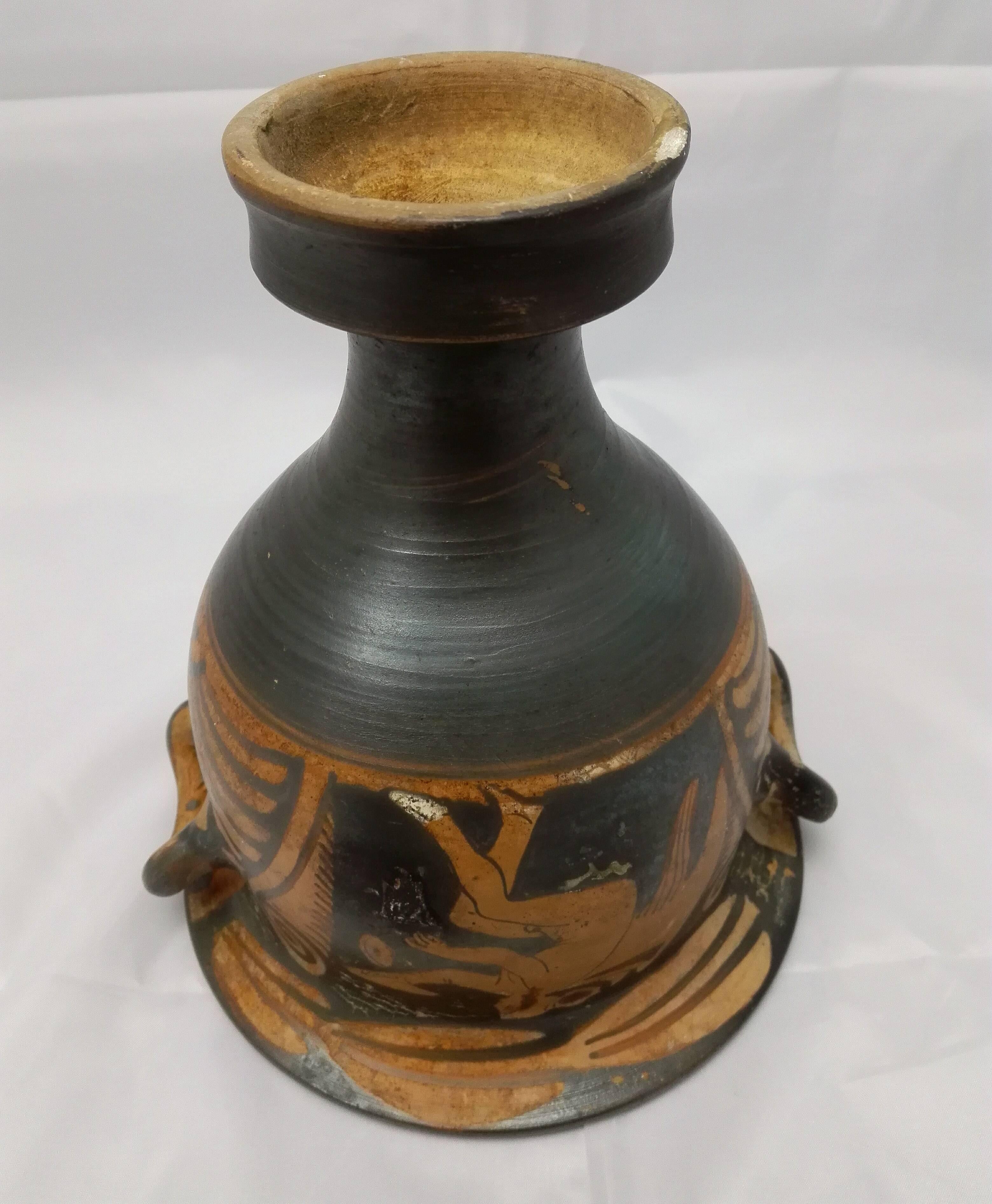 18th Century and Earlier Apulian Classical Greek Bell Crater Wine Pottery Magna Graecia, South Italy For Sale