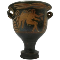 Apulian Classical Greek Bell Crater Wine Pottery Magna Graecia, South Italy