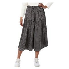 Apuntob Striped Midi Skirt Size M