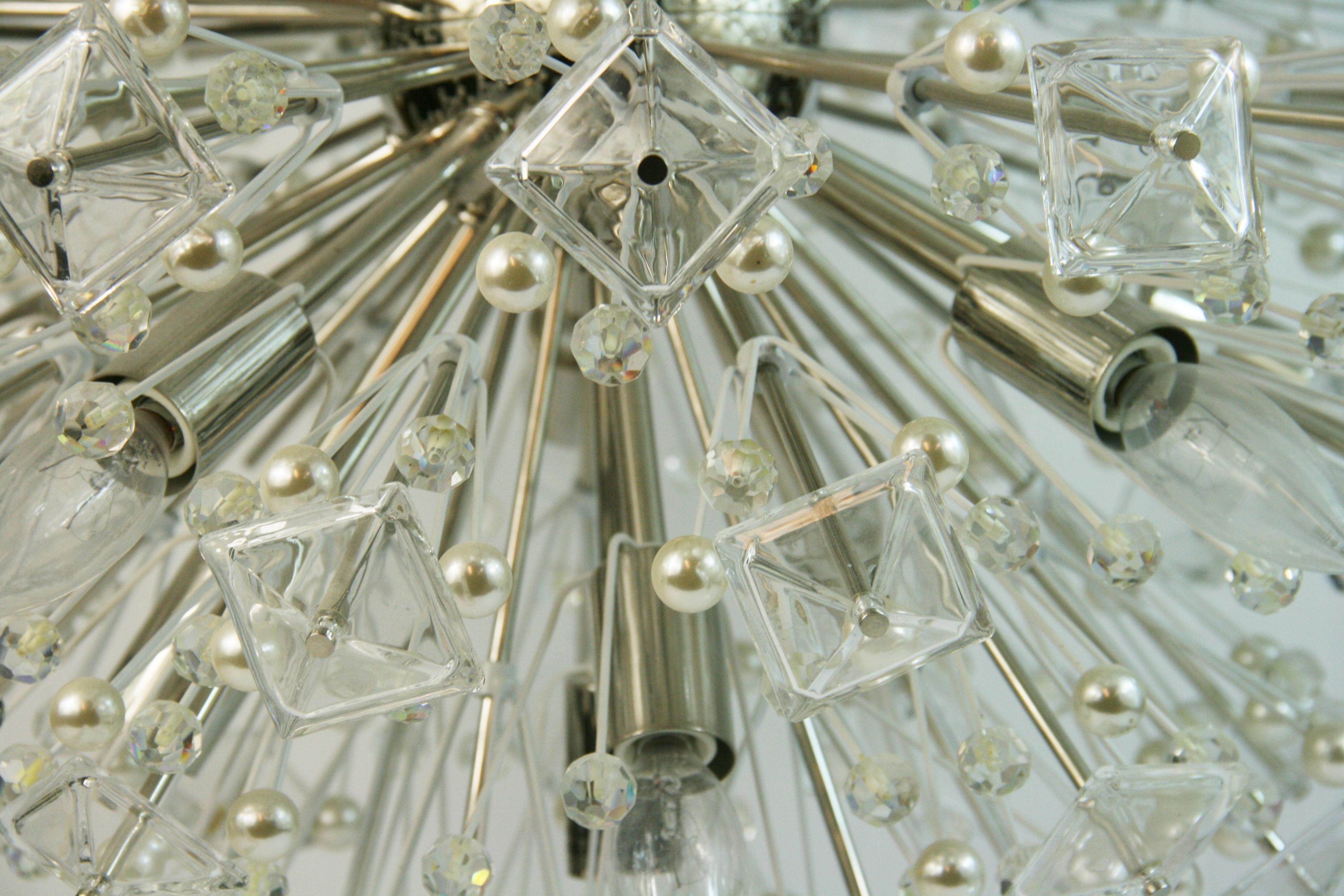 A Sputnike Crystal Prisims and Ball Chandelier Designed by Kate Spade 2012 For Sale 5