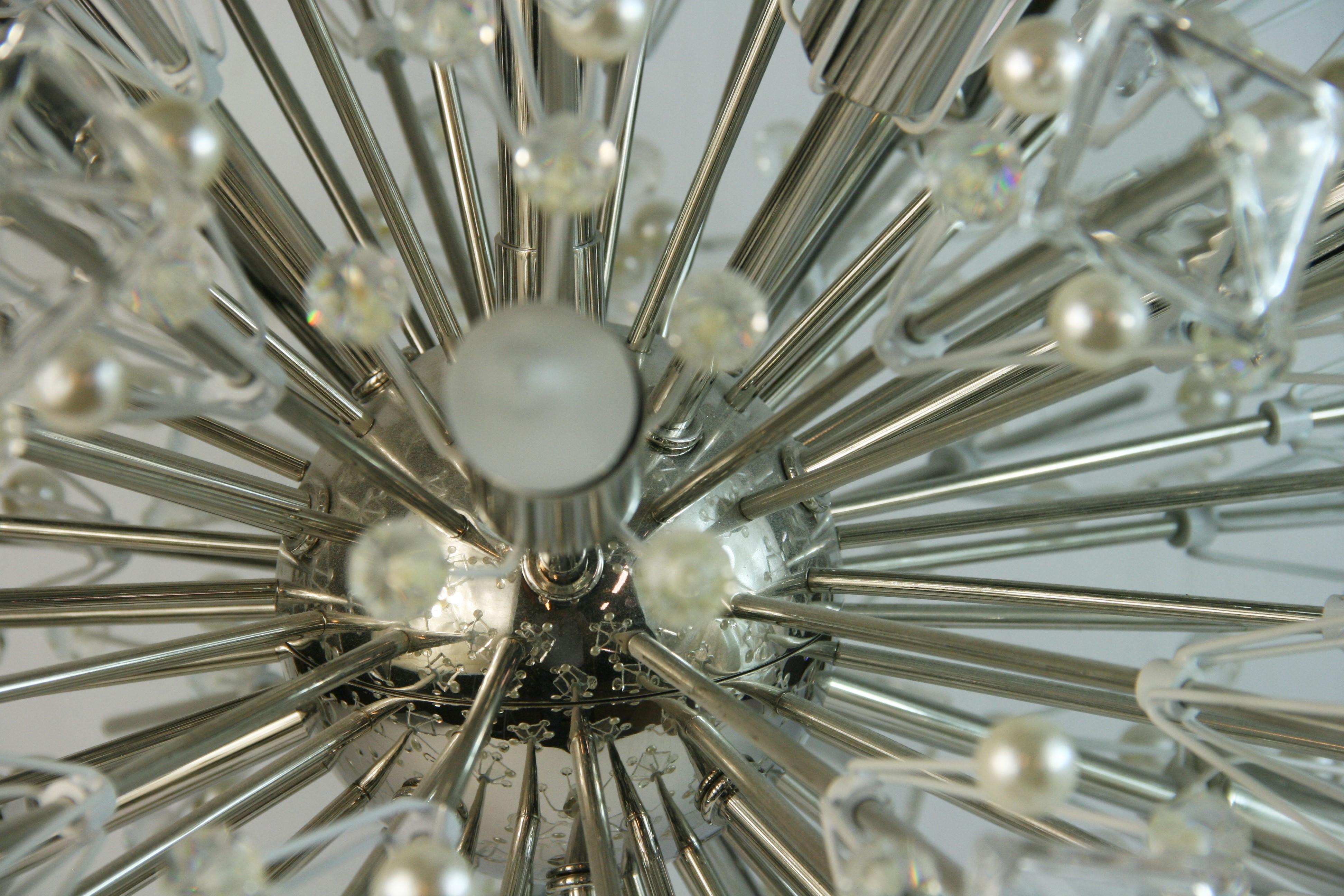 A Sputnike Crystal Prisims and Ball Chandelier Designed by Kate Spade 2012 For Sale 6