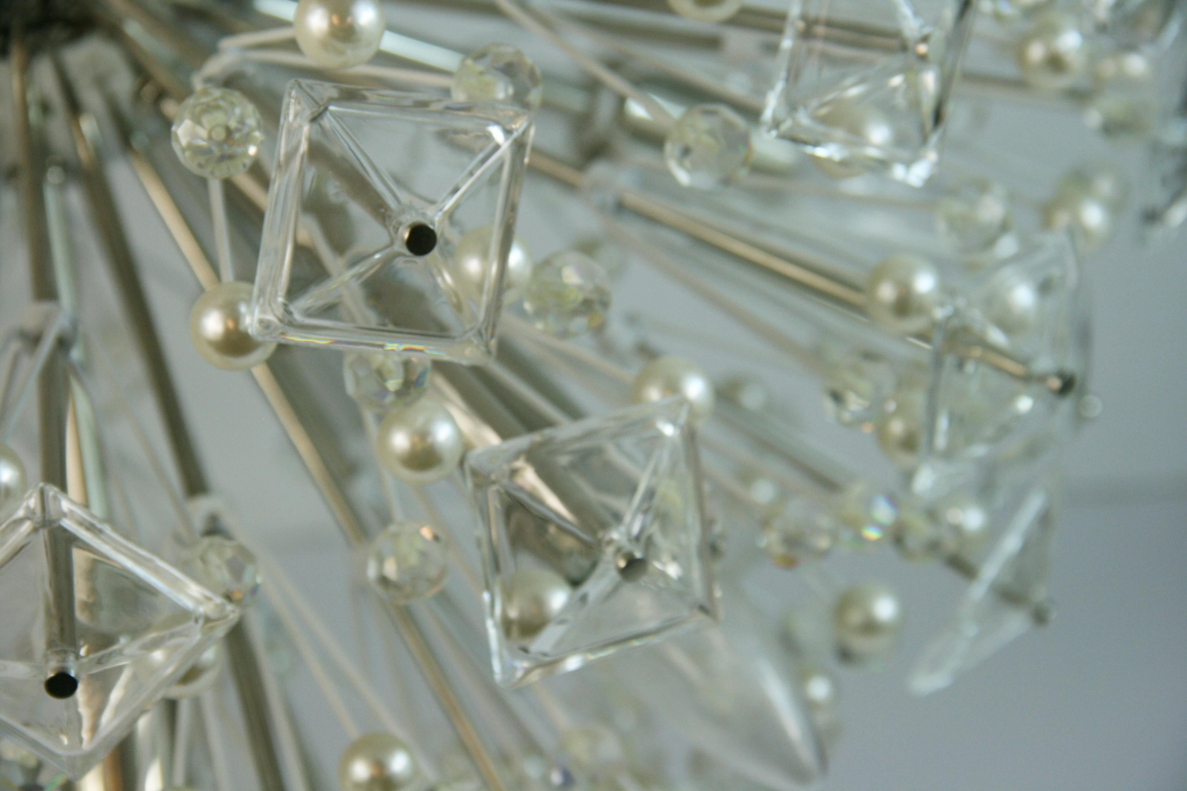A Sputnike Crystal Prisims and Ball Chandelier Designed by Kate Spade 2012 For Sale 7