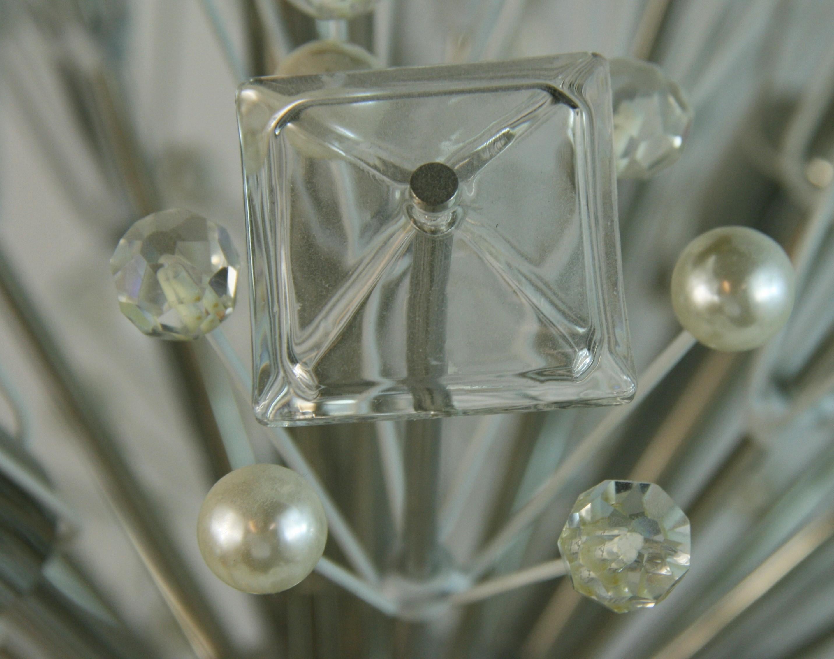 A Sputnike Crystal Prisims and Ball Chandelier Designed by Kate Spade 2012 For Sale 8