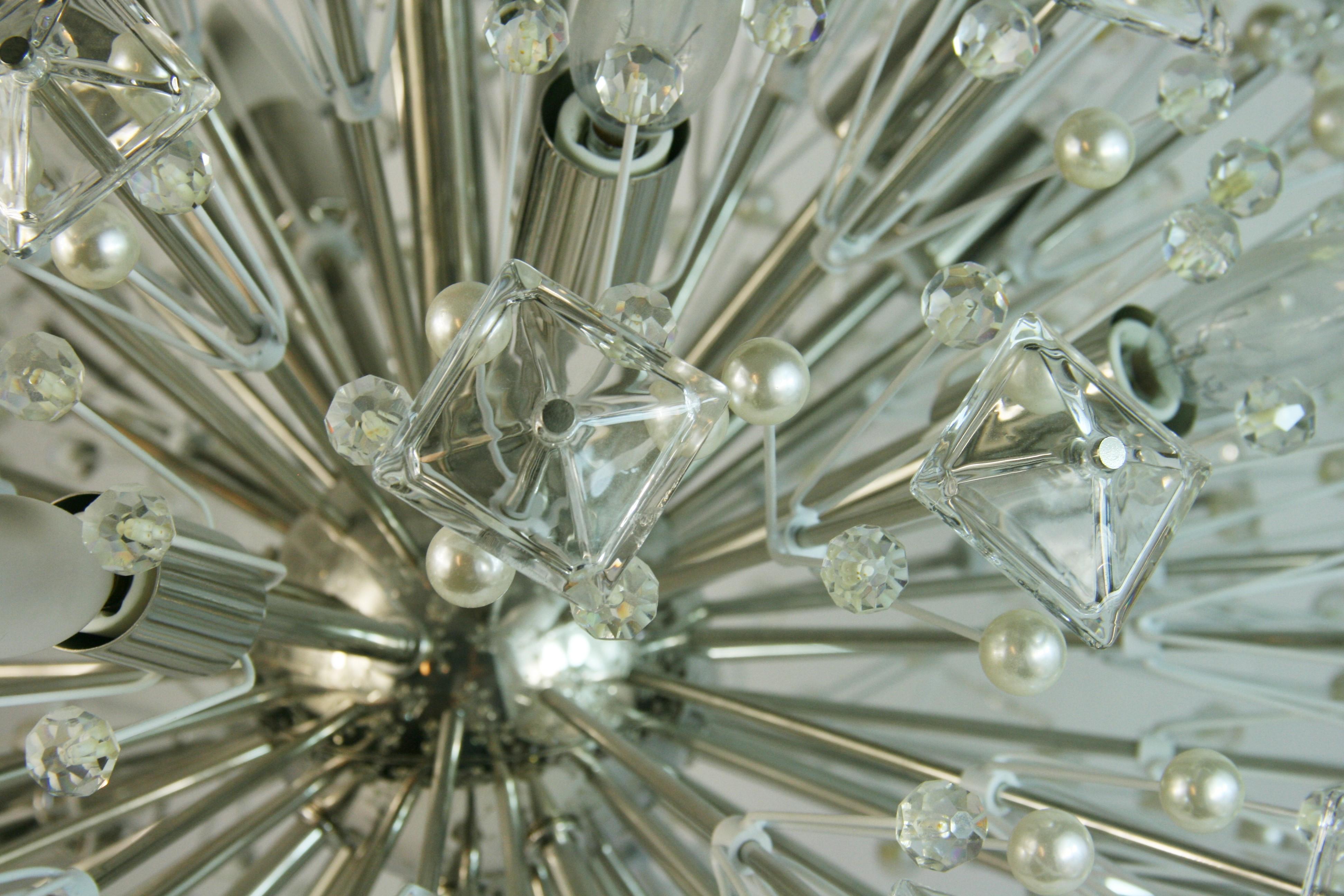 A Sputnike Crystal Prisims and Ball Chandelier Designed by Kate Spade 2012 For Sale 1