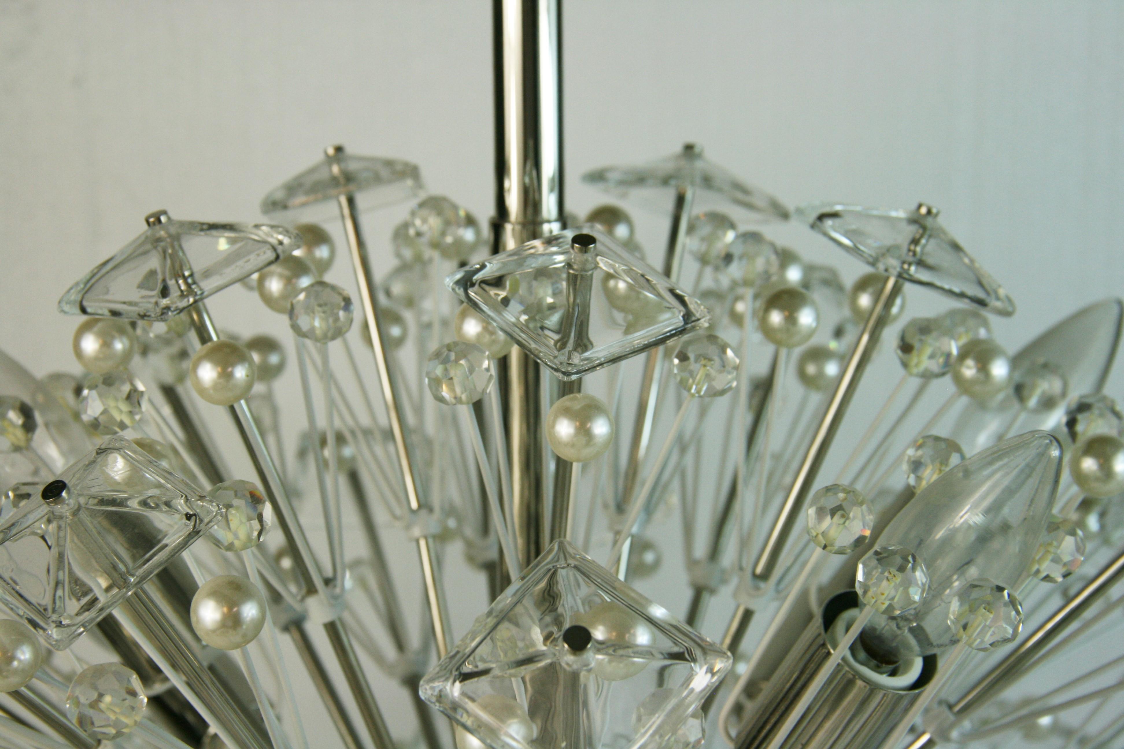 A Sputnike Crystal Prisims and Ball Chandelier Designed by Kate Spade 2012 For Sale 2