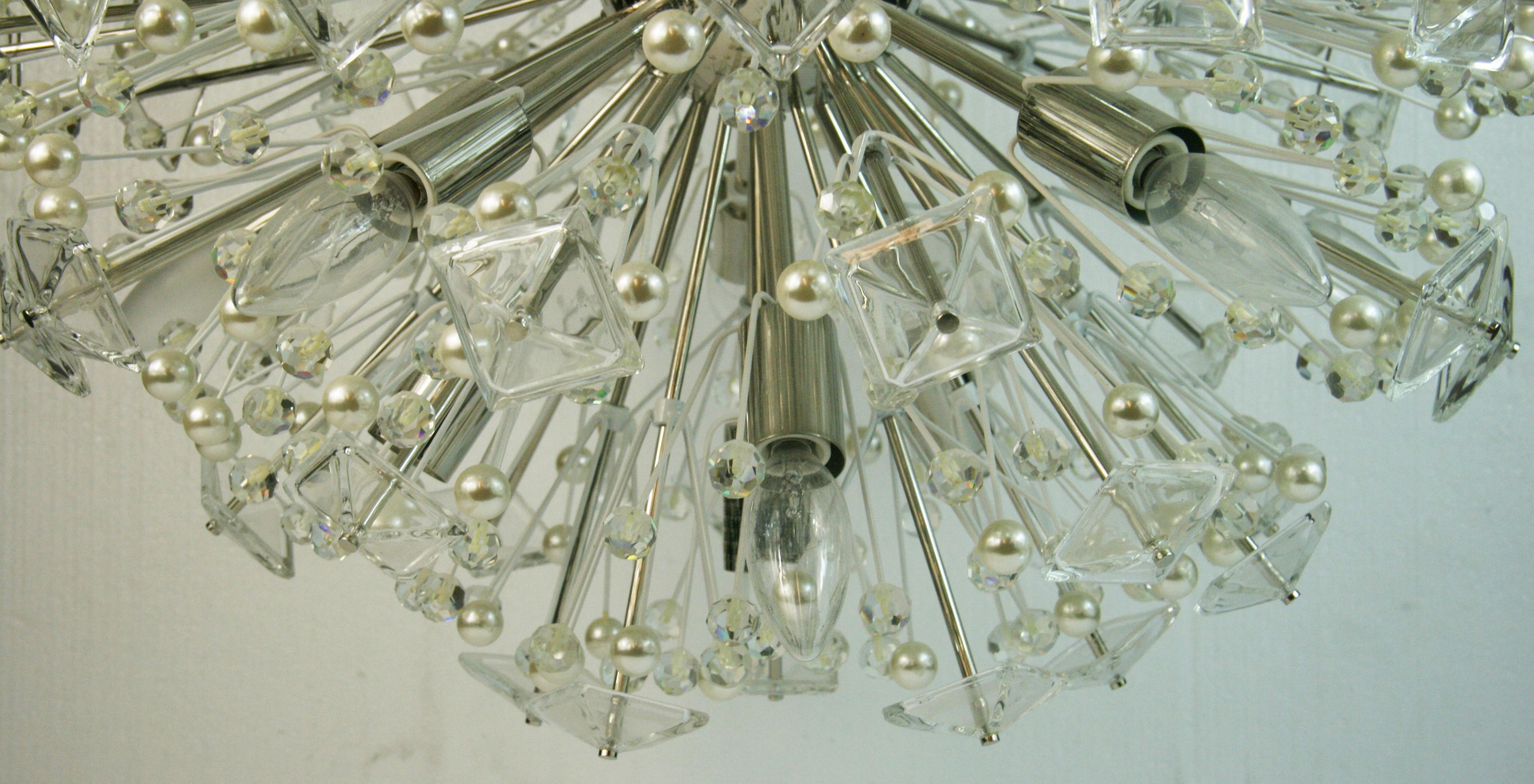 A Sputnike Crystal Prisims and Ball Chandelier Designed by Kate Spade 2012 For Sale 4