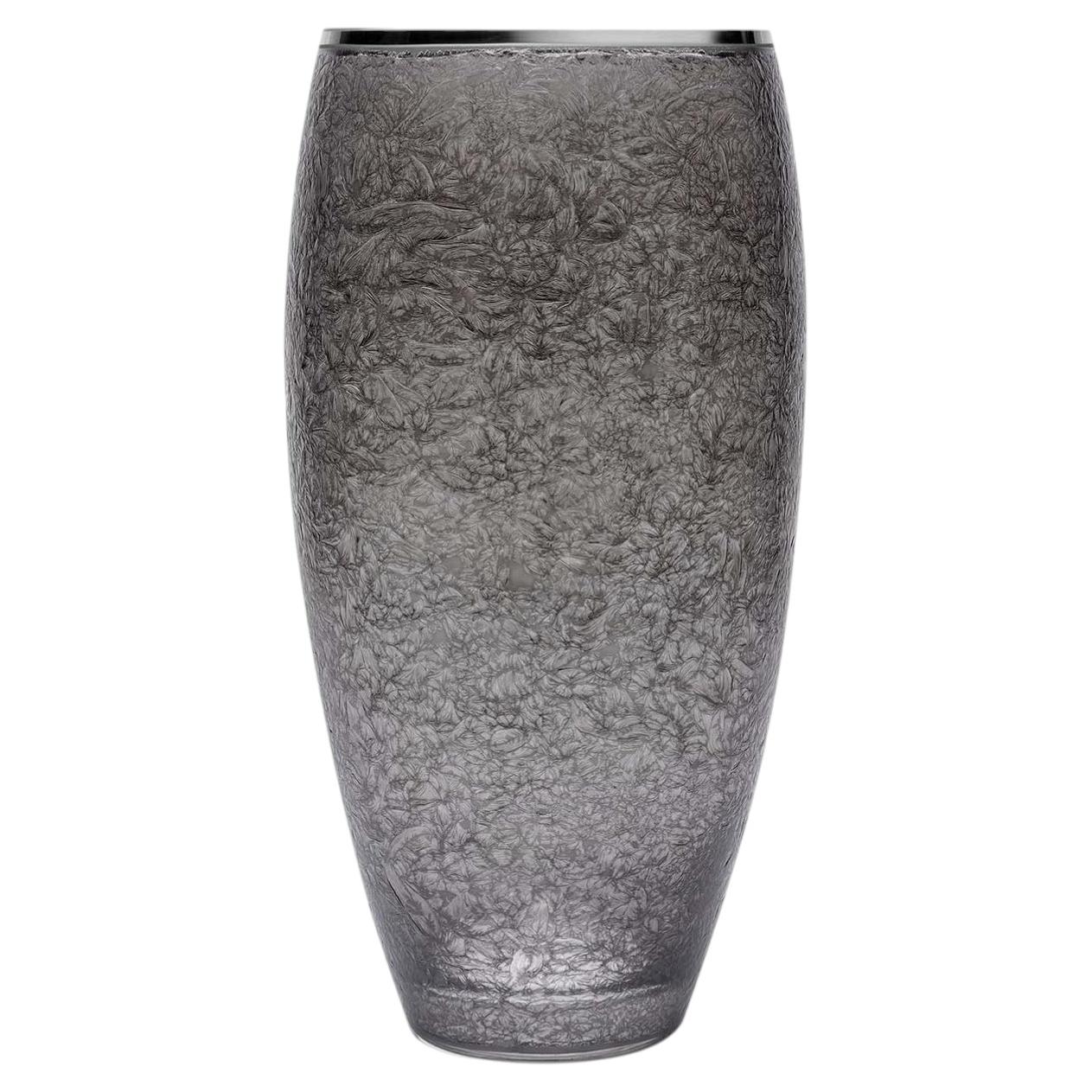 Vaso decorativo in vetro nero Aqua 317 in vendita