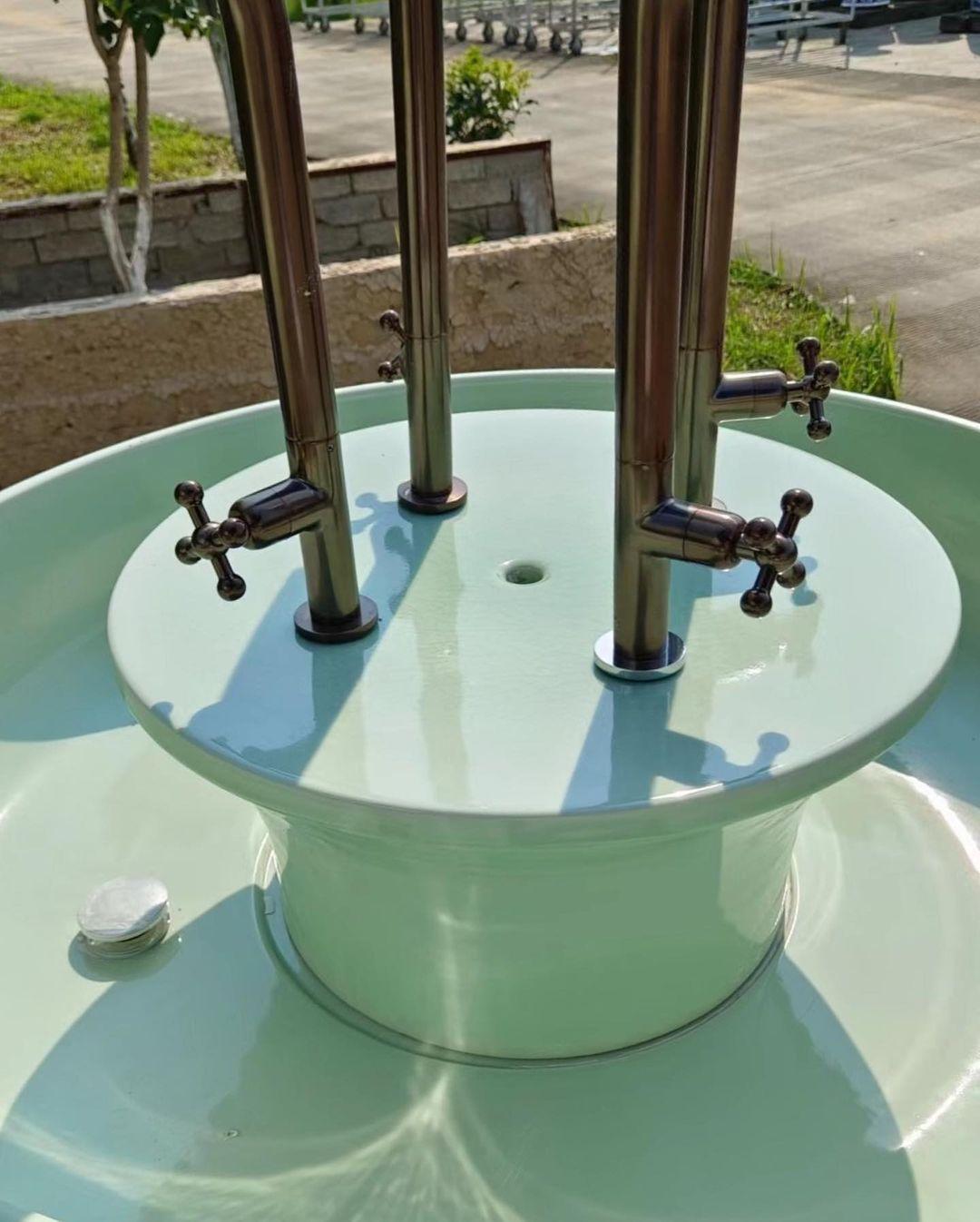 Modern Aqua Botanica Washbasin by WL Ceramics For Sale
