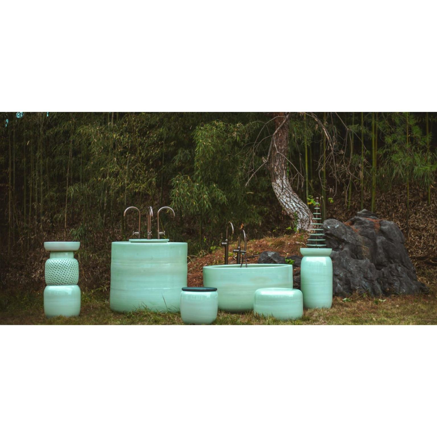 Waschbecken in Aqua Botanica von WL Ceramics (Porzellan) im Angebot